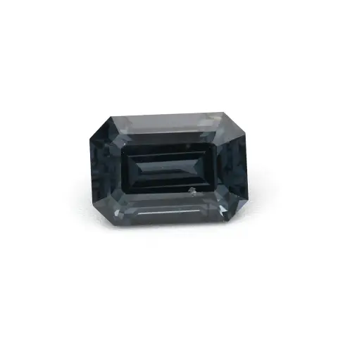Greyish Blue Spinel - 1.24ct Emerald Cut - Natural Ceylon Spinel