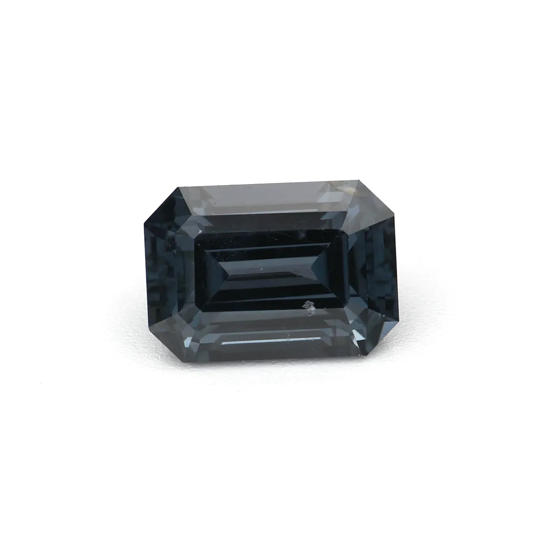 Greyish Blue Spinel - 1.24ct Emerald Cut - Natural Ceylon Spinel