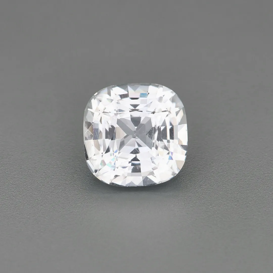 Colourless White Sapphire - 1.16ct Cushion Cut - Heated Natural Ceylon Sapphire