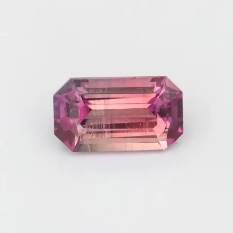 Vivid Purple Sapphire - 0.62ct Emerald Cut - Natural Ceylon Sapphire